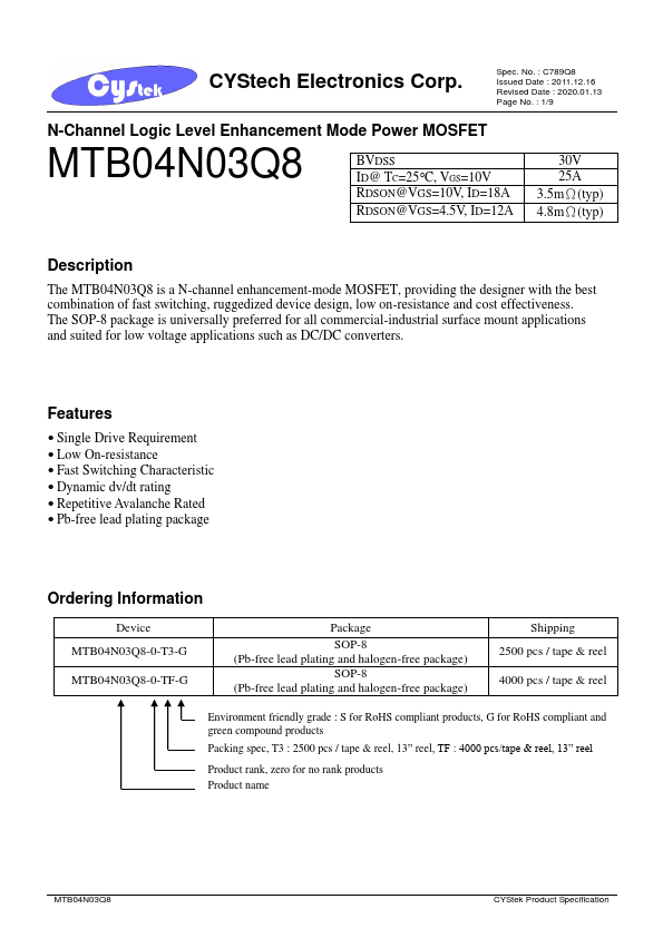 <?=MTB04N03Q8?> डेटा पत्रक पीडीएफ