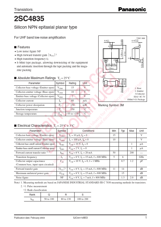 C4835 Panasonic