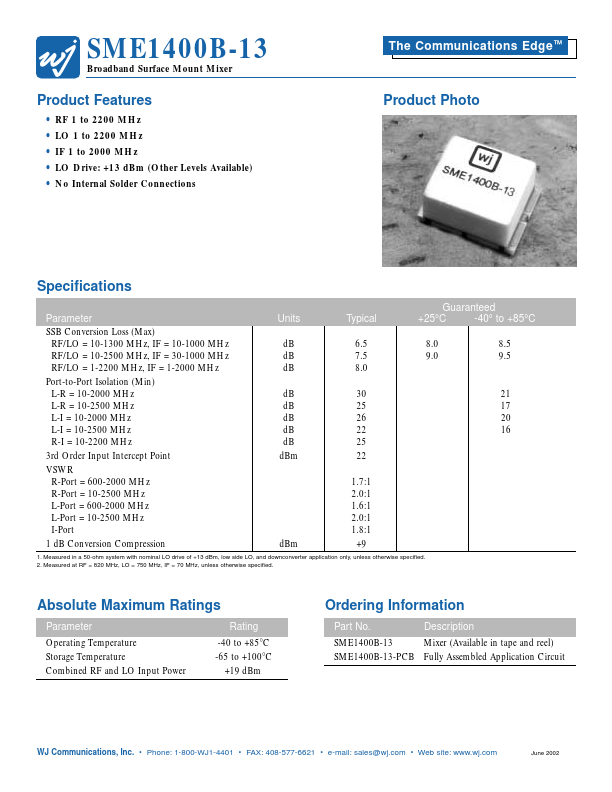 SME1400B-13 ETC