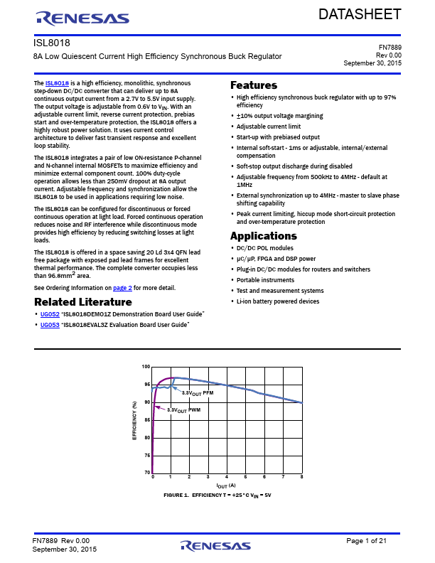 ISL8018 Renesas