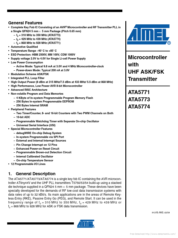 ATA5773 ATMEL