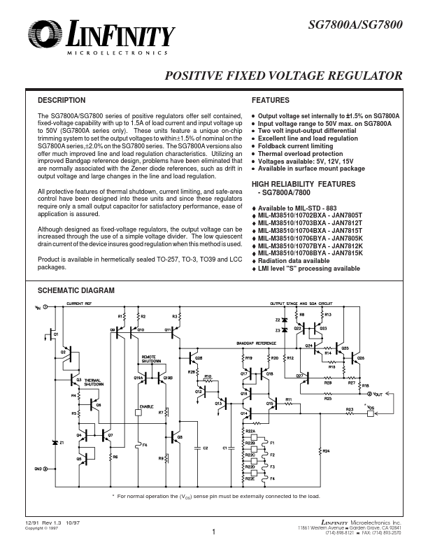 JAN7805T Microsemi Corporation