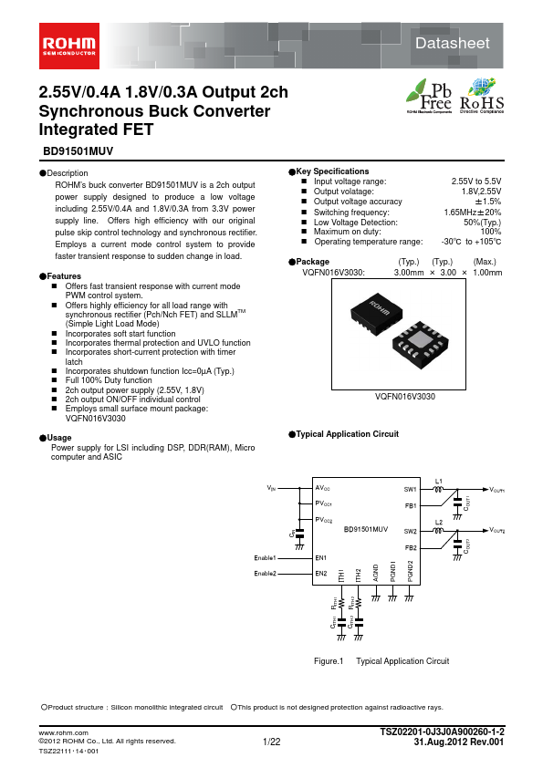 <?=BD91501MUV?> डेटा पत्रक पीडीएफ