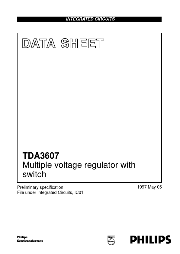 <?=TDA3607?> डेटा पत्रक पीडीएफ