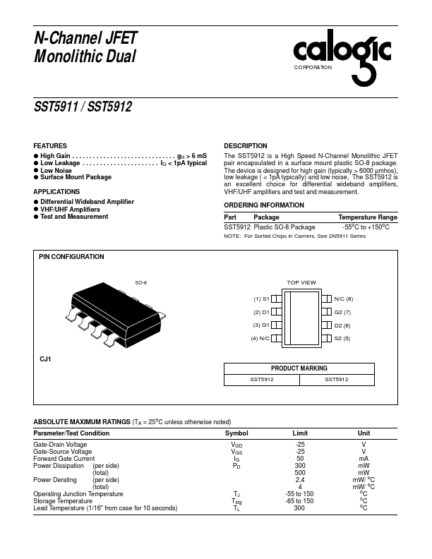 SST5911 Calogic