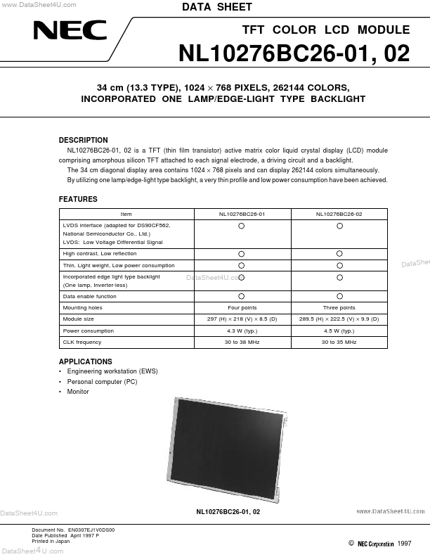 NL10276BC26-01 NEC Electronics