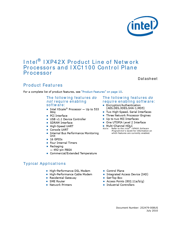 IXP421 Intel