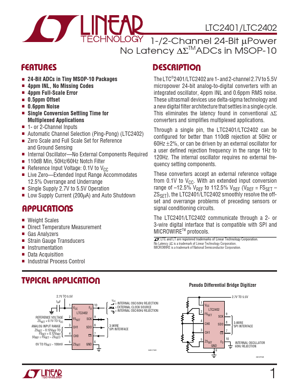 LTC2402 Linear Technology