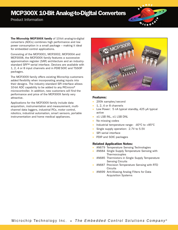 MCP300X Microchip Technology