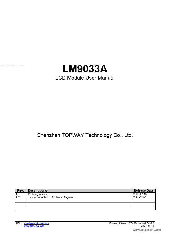 LM9033A Shenzhen