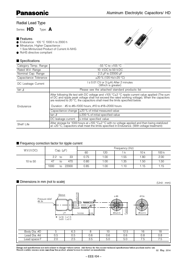 EEUHD1E470 Panasonic