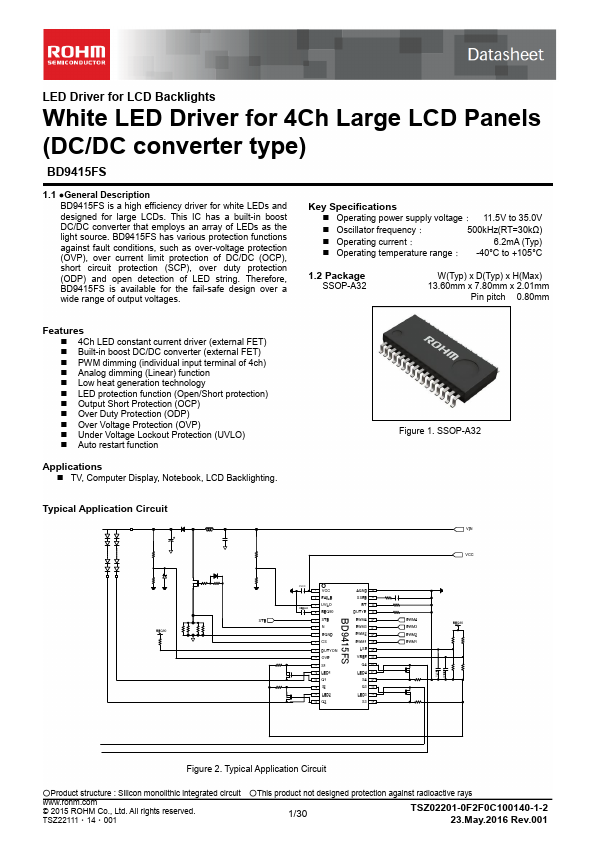 <?=BD9415FS?> डेटा पत्रक पीडीएफ