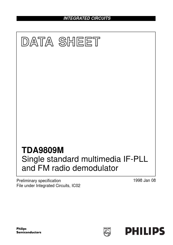 <?=TDA9809M?> डेटा पत्रक पीडीएफ