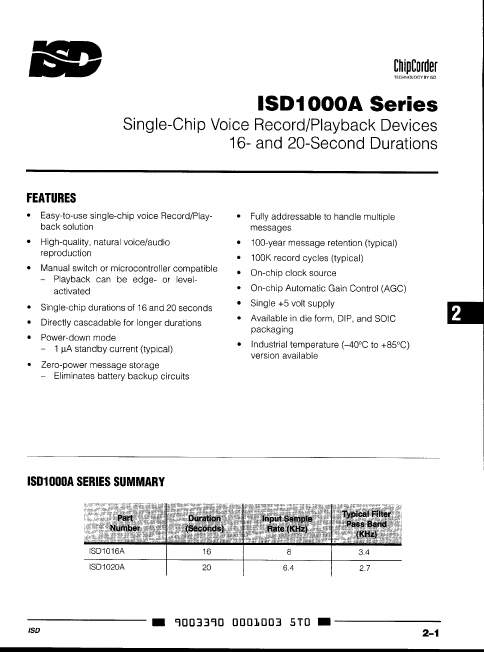 ISD1000A