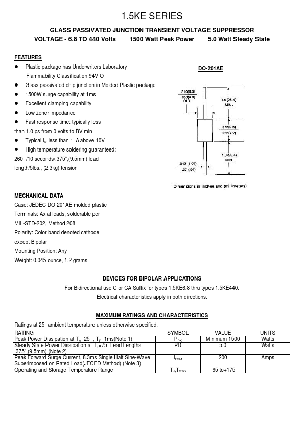 1.5KE56C TRSYS