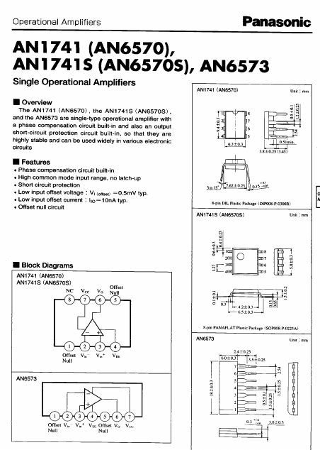 AN6570S Panasonic Semiconductor