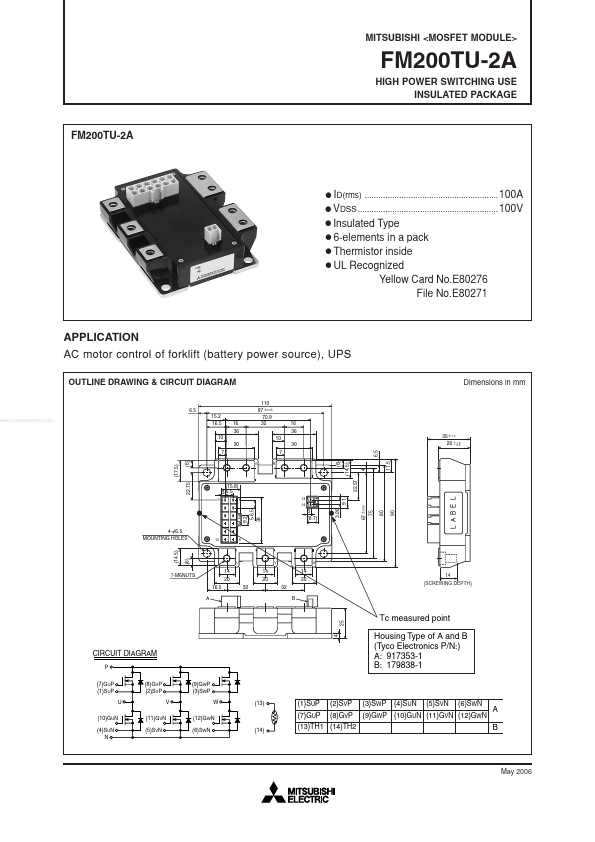 FM200TU-2A Mitsubishi Electric