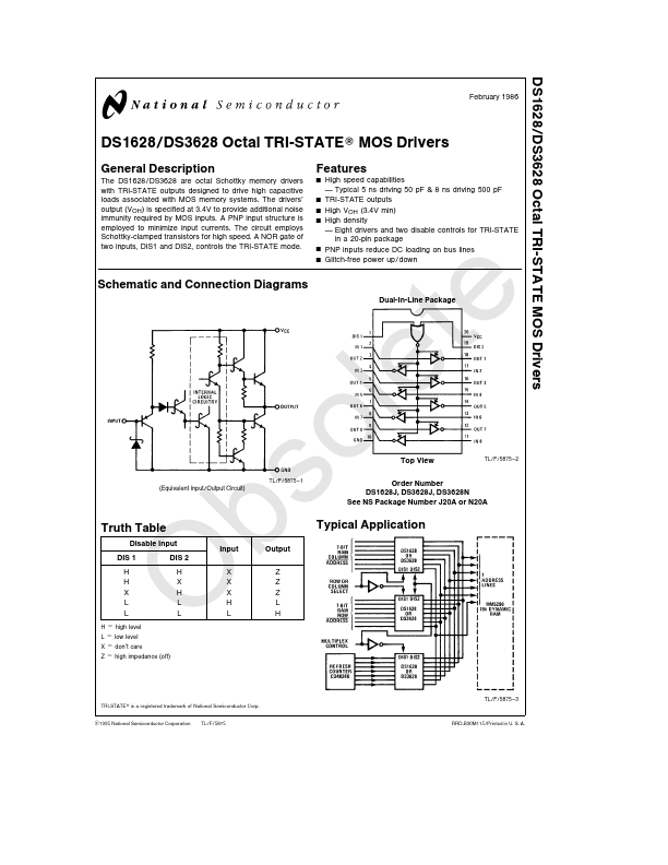 DS1628 National Semiconductor