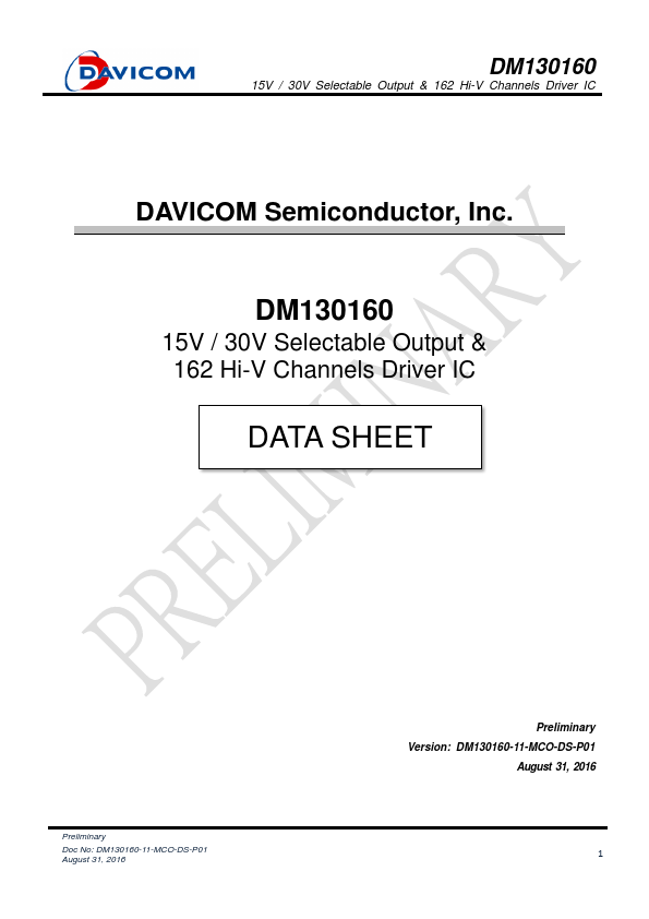 DM130160 DAVICOM