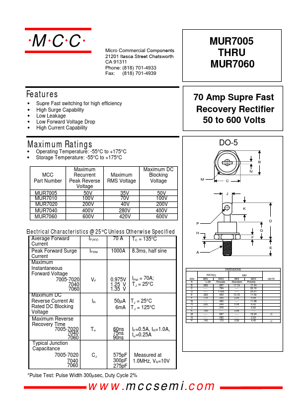 MUR7060 MCC