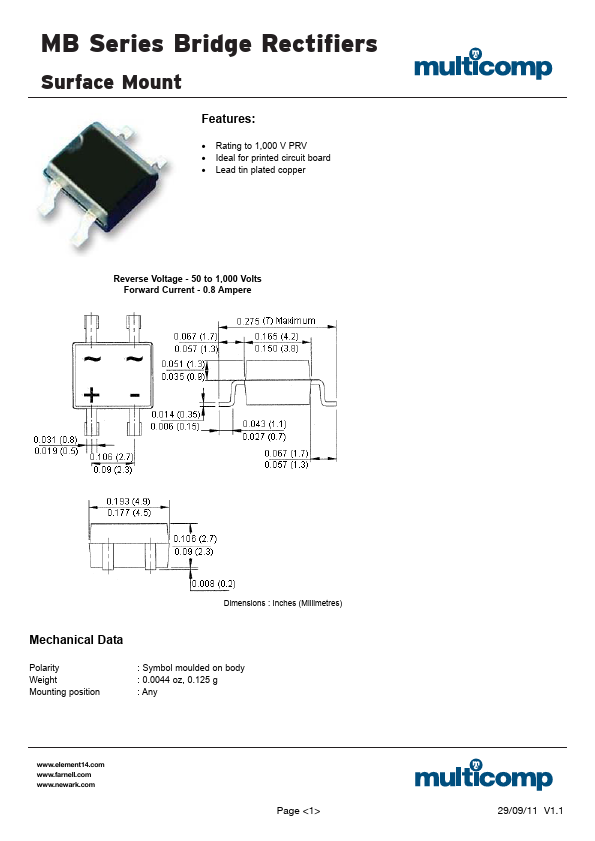 MB8S Multicomp