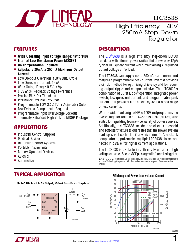 LTC3638 Linear Technology