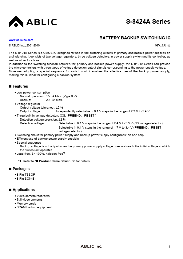 S-8424A ABLIC