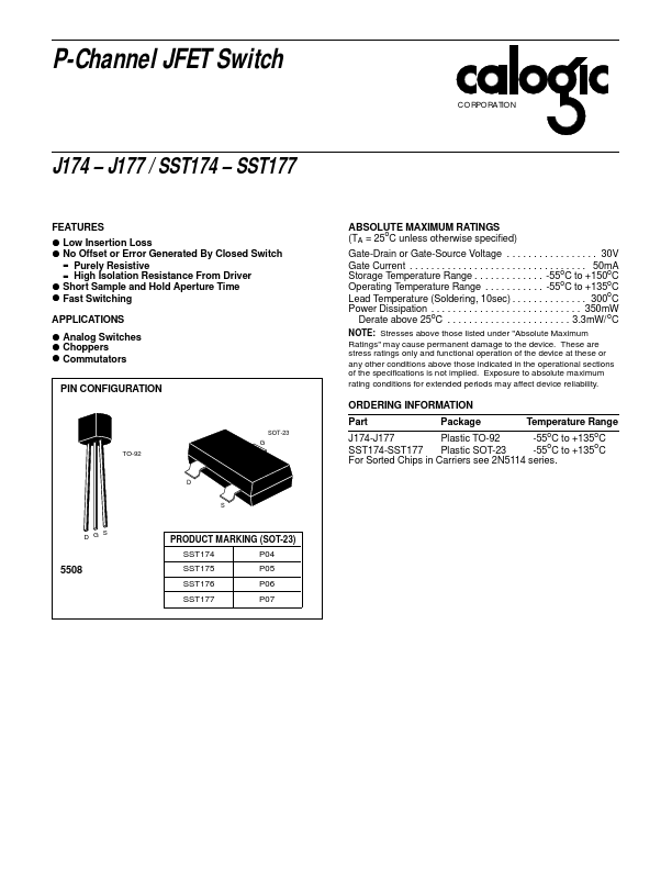 SST174 Calogic