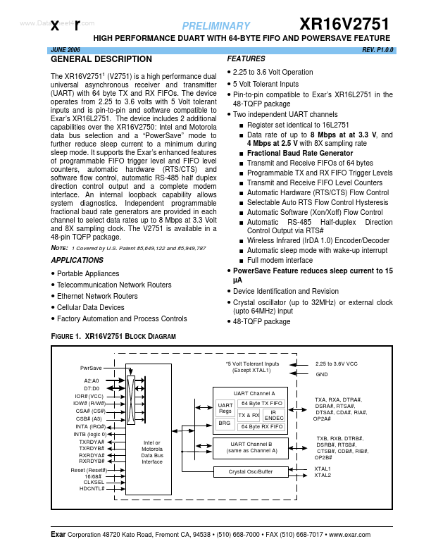 XR16V2751