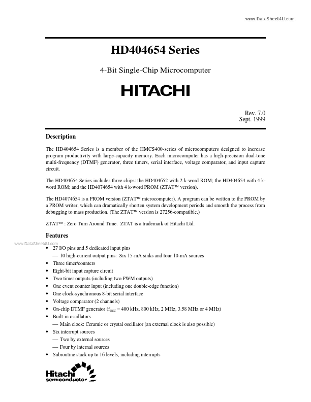 HD404652 Hitachi Semiconductor