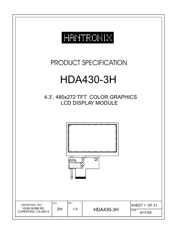 <?=HDA430-3H?> डेटा पत्रक पीडीएफ