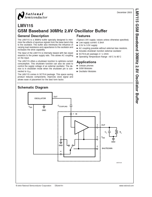 LMV115 National Semiconductor