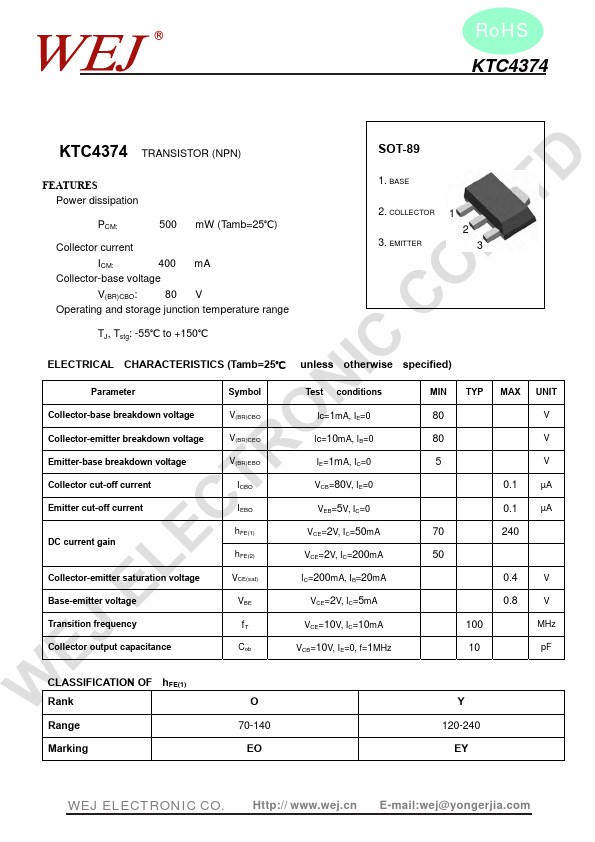 <?=KTC4374?> डेटा पत्रक पीडीएफ