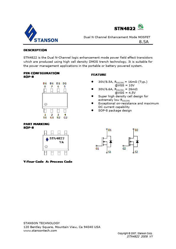 STN4822 Stanson Technology