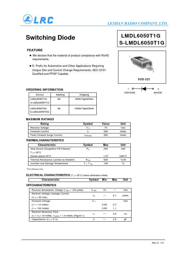 <?=S-LMDL6050T1G?> डेटा पत्रक पीडीएफ