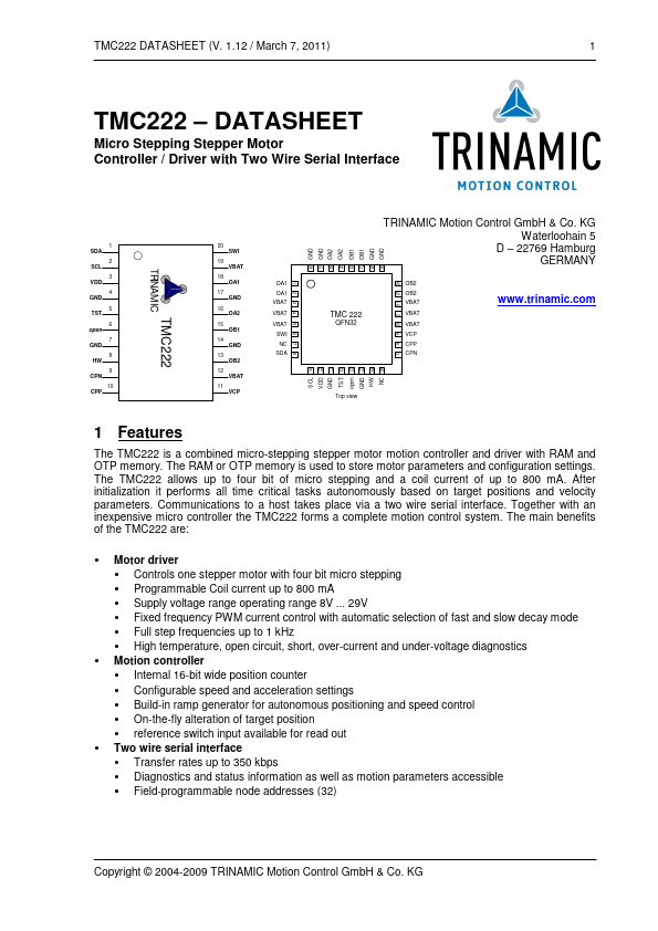 TMC222 TRINAMIC