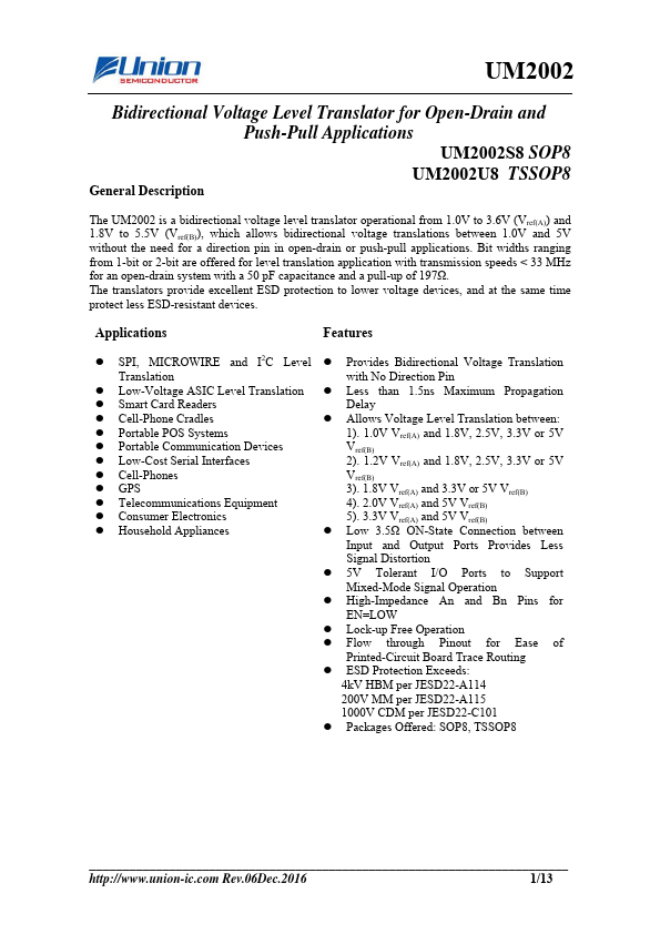 UM2002 Union Semiconductor