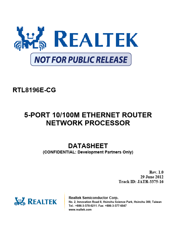 RTL8196E Realtek