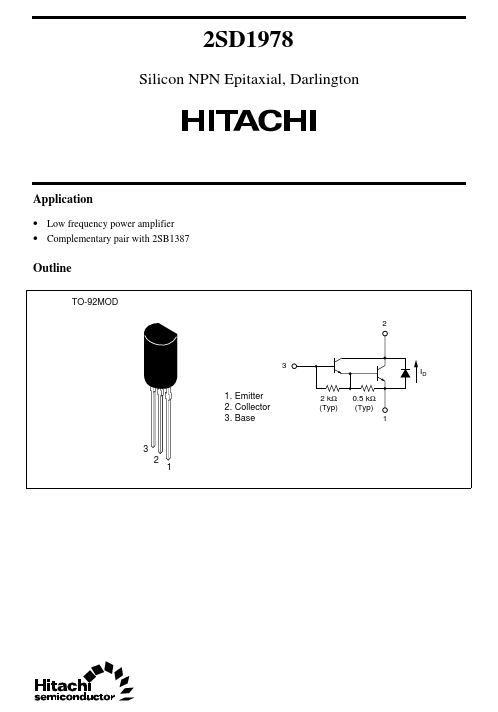2SD1978 Hitachi Semiconductor
