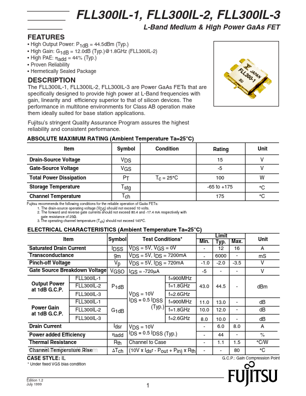 FLL300IL-3 Fujitsu Microelectronics