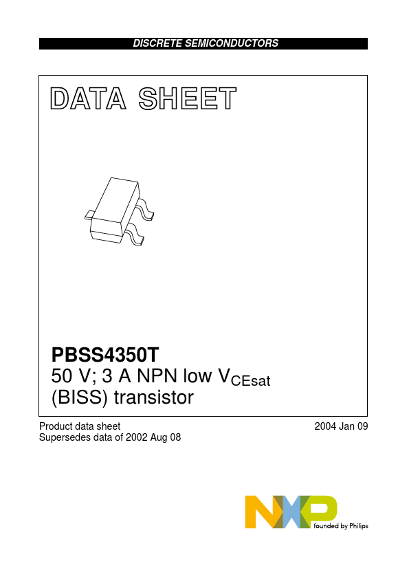 <?=PBSS4350T?> डेटा पत्रक पीडीएफ