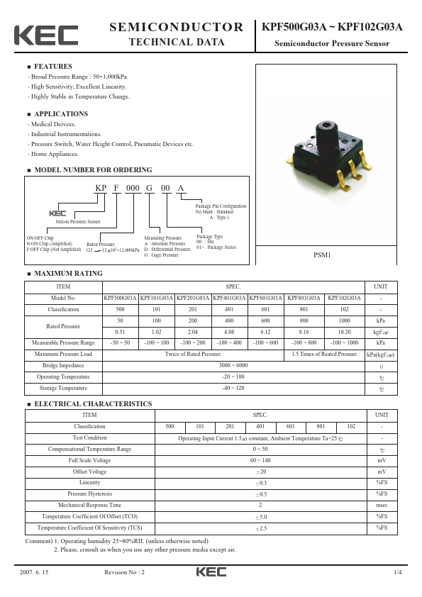 KPF102G03A