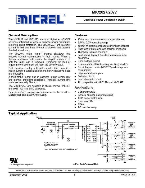 MIC2077 Micrel Semiconductor