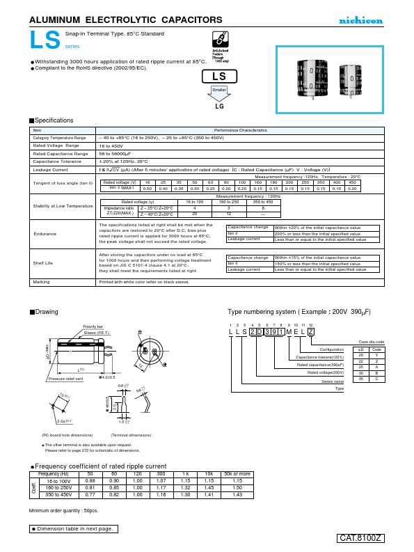 LLS2D221MELY - Nichicon