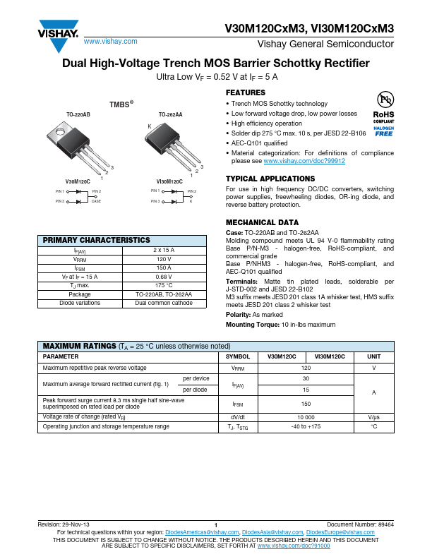 VI30M120C-M3 Vishay