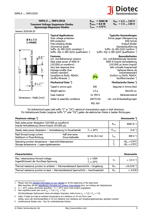 5KP70C Diotec