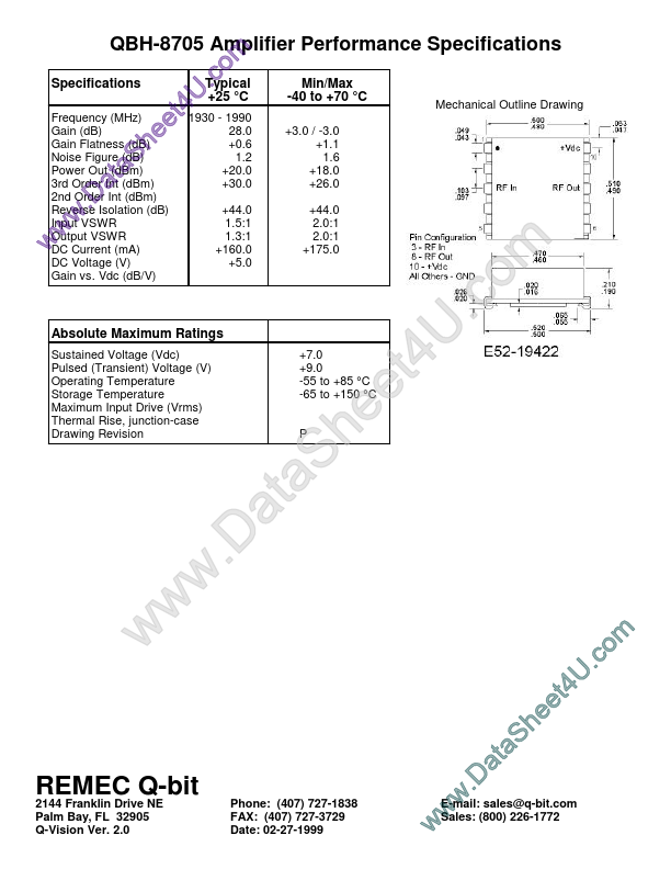 QBH8705 REMEC