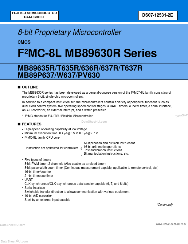 MB89637R Fujitsu Media Devices