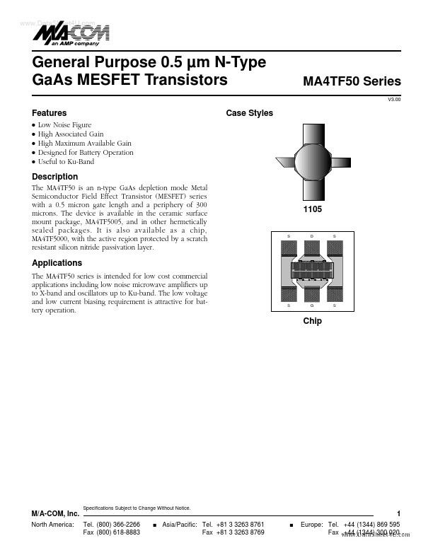 <?=MA4TF5000?> डेटा पत्रक पीडीएफ