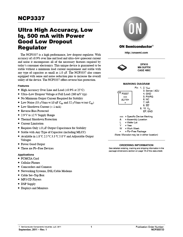 NCP3337 ON Semiconductor